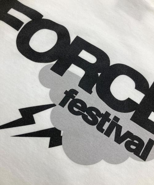 FORCE Festival fragment（フォース・フェスティバル・フラグメント）FORCE Festival fragment (フォース・フェスティバル・フラグメント) OFFICIAL T-SHIRT ホワイト サイズ:XLの古着・服飾アイテム