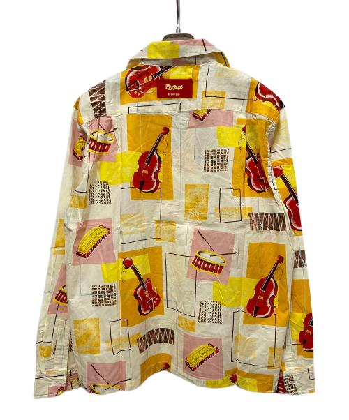 CREAM SODA（クリームソーダ）CREAM SODA (クリームソーダ) 楽器柄プリント長袖シャツ イエロー サイズ:	SIZE XLの古着・服飾アイテム