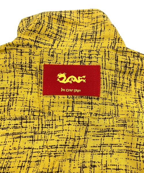 CREAM SODA（クリームソーダ）CREAM SODA (クリームソーダ) かすりプリントシャツ イエロー サイズ:	SIZE M	の古着・服飾アイテム