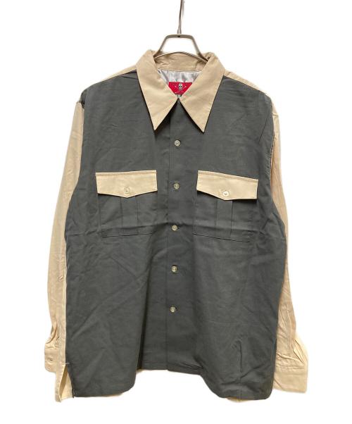 CREAM SODA（クリームソーダ）CREAM SODA (クリームソーダ) フラップポケットシャツ ベージュ サイズ:SIZE XLの古着・服飾アイテム