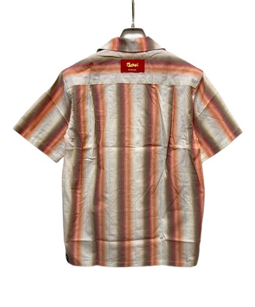 CREAM SODA（クリームソーダ）CREAM SODA (クリームソーダ) CSストライプシャツ ベージュ×オレンジ サイズ:SIZE Mの古着・服飾アイテム