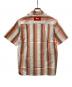 CREAM SODA (クリームソーダ) CSストライプシャツ ベージュ×オレンジ サイズ:SIZE M：6000円