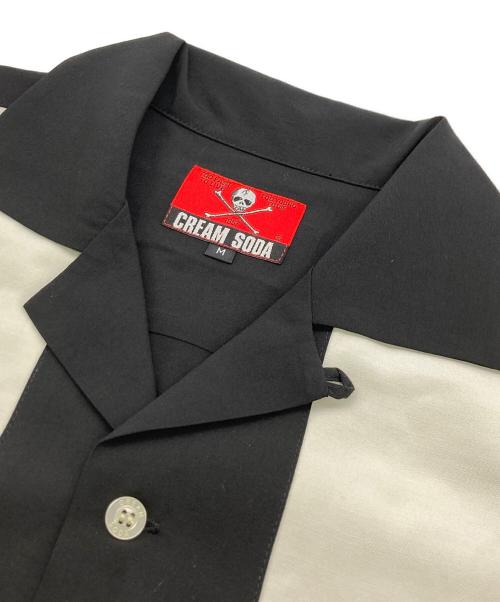 CREAM SODA（クリームソーダ）CREAM SODA (クリームソーダ) 縦切り替えしシャツ ブラック×ホワイト サイズ:	SIZE Mの古着・服飾アイテム