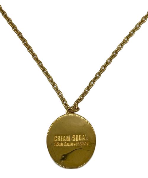 CREAM SODA（クリームソーダ）CREAM SODA (クリームソーダ) スカルLogoペンダントネックレス ゴールド サイズ:	SIZE Freeの古着・服飾アイテム