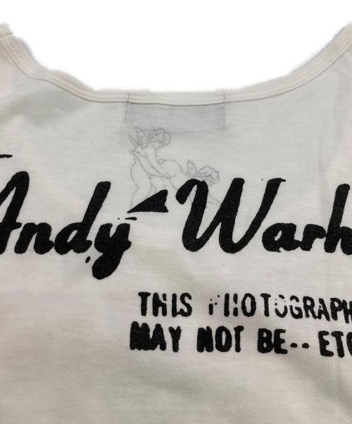 Andy Warhol by HYSTERIC GLAMOUR（アンディーウォーホルバイヒステリックグラマー）Andy Warhol by HYSTERIC GLAMOUR (アンディーウォーホルバイヒステリックグラマー) プリントカットソー ホワイト サイズ:Freeの古着・服飾アイテム
