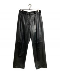 中古・古着通販】nonnative (ノンネイティブ) レザーパンツ ブラック