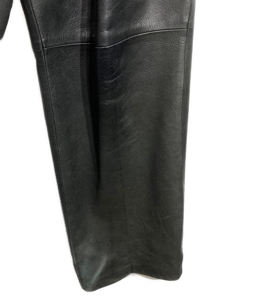 edition（エディション）edition (エディション) EURO GOAT LEATHER SLACKS/ユーロゴートレザースラックス ブラック サイズ:Lの古着・服飾アイテム