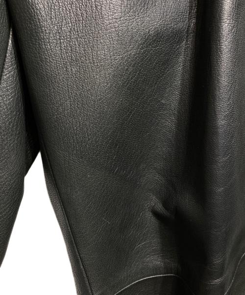 edition（エディション）edition (エディション) EURO GOAT LEATHER SLACKS/ユーロゴートレザースラックス ブラック サイズ:Lの古着・服飾アイテム