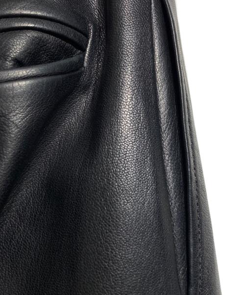 edition（エディション）edition (エディション) EURO GOAT LEATHER SLACKS/ユーロゴートレザースラックス ブラック サイズ:Lの古着・服飾アイテム