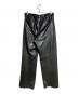 edition (エディション) EURO GOAT LEATHER SLACKS/ユーロゴートレザースラックス ブラック サイズ:L：18000円