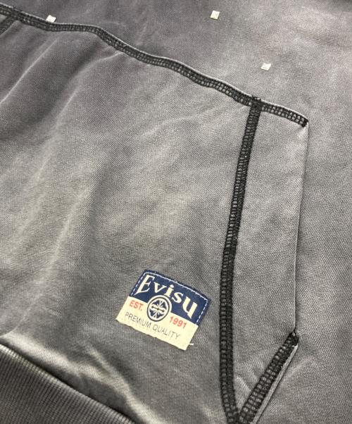 EVISU（エヴィス）EVISU (エヴィス) スタッズロゴパーカー グレー サイズ:Mの古着・服飾アイテム