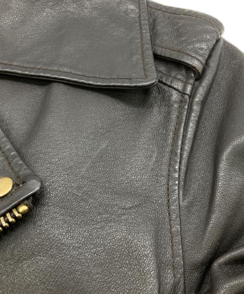 goa（ゴア）goa (ゴア) ピッグレザーライダースジャケット ブラウン サイズ:	SIZE 2の古着・服飾アイテム