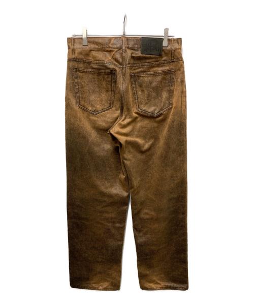stussy（ステューシー）stussy (ステューシー) BIG OL JEAN COATED COTTON ブラウン サイズ:28の古着・服飾アイテム