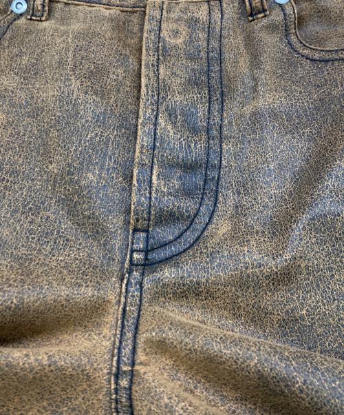 stussy（ステューシー）stussy (ステューシー) BIG OL JEAN COATED COTTON ブラウン サイズ:28の古着・服飾アイテム
