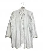 Yohji Yamamoto collectionsヨウジヤマモトコレクションズ）の古着「LAWN LONG DRESS SHIRT/ローンロングドレスシャツ」｜ホワイト