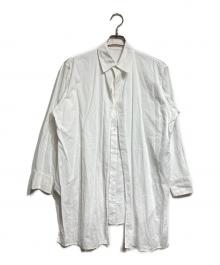 Yohji Yamamoto collections（ヨウジヤマモトコレクションズ）の古着「LAWN LONG DRESS SHIRT/ローンロングドレスシャツ」｜ホワイト