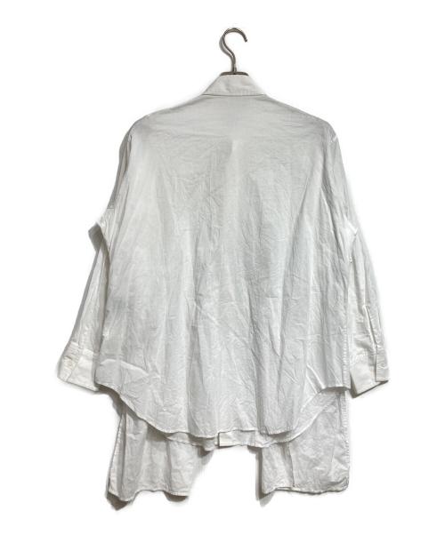 Yohji Yamamoto collections（ヨウジヤマモトコレクションズ）Yohji Yamamoto collections (ヨウジヤマモトコレクションズ) LAWN LONG DRESS SHIRT/ローンロングドレスシャツ ホワイト サイズ:1の古着・服飾アイテム