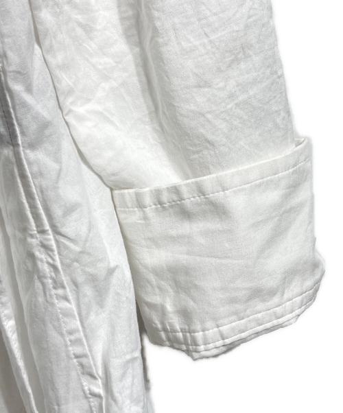 Yohji Yamamoto collections（ヨウジヤマモトコレクションズ）Yohji Yamamoto collections (ヨウジヤマモトコレクションズ) LAWN LONG DRESS SHIRT/ローンロングドレスシャツ ホワイト サイズ:1の古着・服飾アイテム