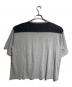 Saint Laurent Paris (サンローランパリ) ダメージ加工レオパードTシャツ/Distressed leopard print T-shirt グレー×イエロー サイズ:XS：15000円