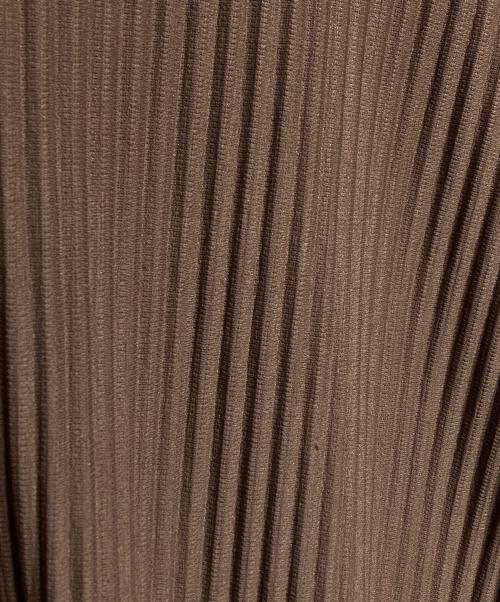 HOMME PLISSE ISSEY MIYAKE（オム プリッセ イッセイ ミヤケ）HOMME PLISSE ISSEY MIYAKE (オム プリッセ イッセイ ミヤケ) プリーツカットソー/Pleated cut and sew ブラウン サイズ:3の古着・服飾アイテム