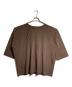 HOMME PLISSE ISSEY MIYAKE（オム プリッセ イッセイ ミヤケ）の古着「プリーツカットソー/Pleated cut and sew」｜ブラウン