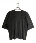 HOMME PLISSE ISSEY MIYAKEオム プリッセ イッセイ ミヤケ）の古着「プリーツカットソー/Pleated cut-and-sew」｜グレー