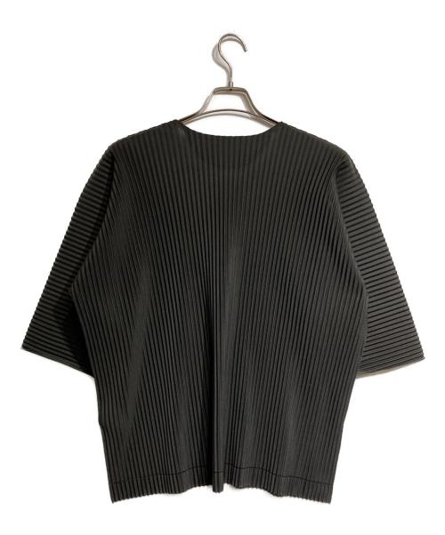 HOMME PLISSE ISSEY MIYAKE（オム プリッセ イッセイ ミヤケ）HOMME PLISSE ISSEY MIYAKE (オム プリッセ イッセイ ミヤケ) プリーツカットソー/Pleated cut-and-sew グレー サイズ:ーの古着・服飾アイテム