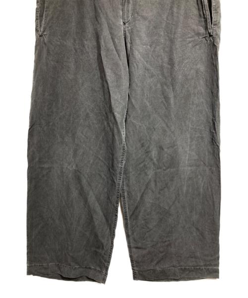Y's（ワイズ）Y's (ワイズ) リネンシルクワイドパンツ/Linen silk wide pants グレー サイズ:3の古着・服飾アイテム