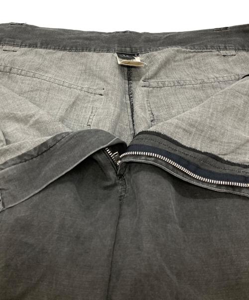 Y's（ワイズ）Y's (ワイズ) リネンシルクワイドパンツ/Linen silk wide pants グレー サイズ:3の古着・服飾アイテム