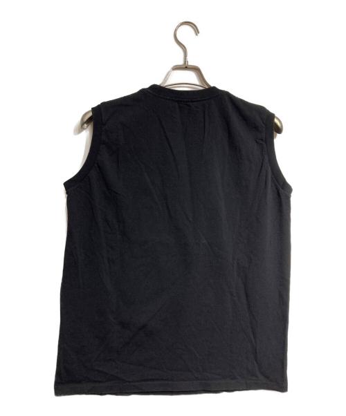 COMOLI（コモリ）COMOLI (コモリ) コットンジャージ ノースリーブ/Cotton jersey sleeveless top ブラック サイズ:2の古着・服飾アイテム