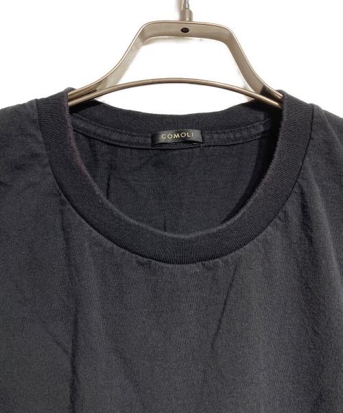 COMOLI（コモリ）COMOLI (コモリ) コットンジャージ ノースリーブ/Cotton jersey sleeveless top ブラック サイズ:2の古着・服飾アイテム