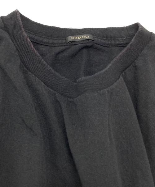 COMOLI（コモリ）COMOLI (コモリ) コットンジャージ ノースリーブ/Cotton jersey sleeveless top ブラック サイズ:2の古着・服飾アイテム