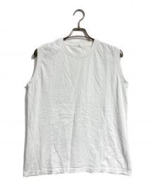COMOLI（コモリ）の古着「コットンジャージ ノースリーブ/Cotton jersey sleeveless top / tee」｜ホワイト
