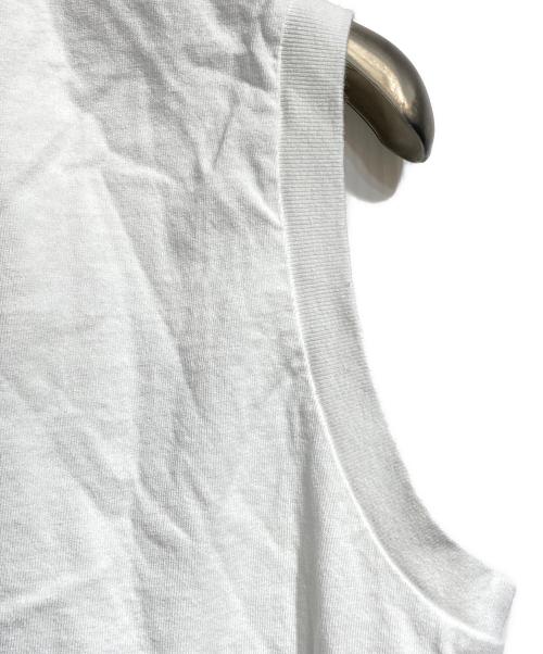 COMOLI（コモリ）COMOLI (コモリ) コットンジャージ ノースリーブ/Cotton jersey sleeveless top / tee ホワイト サイズ:2の古着・服飾アイテム