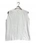 COMOLI（コモリ）の古着「コットンジャージ ノースリーブ/Cotton jersey sleeveless top / tee」｜ホワイト