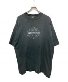HARLEY-DAVIDSON（ハーレーダビッドソン）の古着「90s 企業ロゴプリントTシャツ」｜ブラック