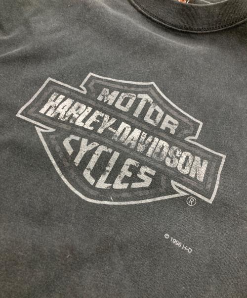 HARLEY-DAVIDSON（ハーレーダビッドソン）HARLEY-DAVIDSON (ハーレーダビッドソン) 90s 企業ロゴプリントTシャツ ブラック サイズ:SIZE XLの古着・服飾アイテム