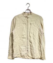 Bagutta（バグッタ）の古着「シングルシャツライダースジャケット/Single rider jacket」｜ベージュ