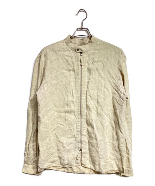 Bagutta（バグッタ）Bagutta (バグッタ) シングルシャツライダースジャケット/Single rider jacket ベージュ サイズ:M slimの古着・服飾アイテム