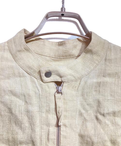 Bagutta（バグッタ）Bagutta (バグッタ) シングルシャツライダースジャケット/Single rider jacket ベージュ サイズ:M slimの古着・服飾アイテム