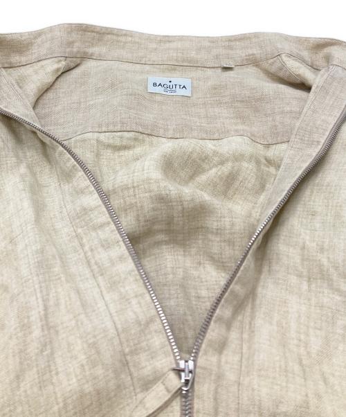 Bagutta（バグッタ）Bagutta (バグッタ) シングルシャツライダースジャケット/Single rider jacket ベージュ サイズ:M slimの古着・服飾アイテム