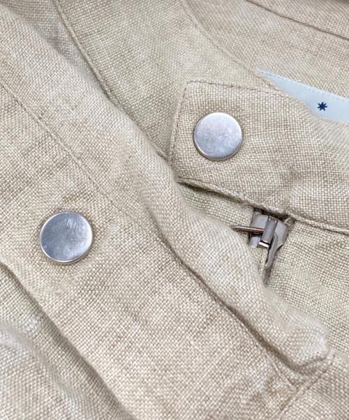 Bagutta（バグッタ）Bagutta (バグッタ) シングルシャツライダースジャケット/Single rider jacket ベージュ サイズ:M slimの古着・服飾アイテム