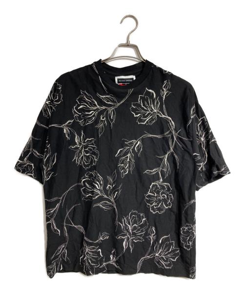 MAISON SPECIAL（メゾンスペシャル）MAISON SPECIAL (メゾンスペシャル) フラワー刺繍 ボタニカル Tシャツ/Floral Embroidery Botanical T-Shirt ブラックの古着・服飾アイテム