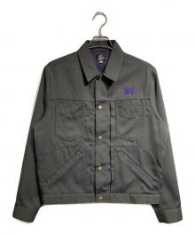Needles（ニードルズ）の古着「Penny Jean Jacket/ペニージーンジャケット」｜オリーブ×パープル