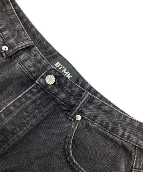 btmk（ビーティーエムケー）BTMK (ビーティーエムケー) ブラックデニムカーゴパンツ ブラック サイズ:‐の古着・服飾アイテム