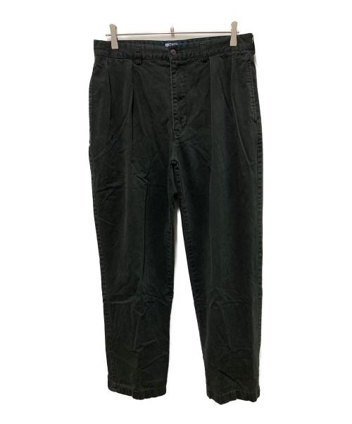 POLO RALPH LAUREN（ポロ・ラルフローレン）POLO RALPH LAUREN (ポロ・ラルフローレン) 2タックチノパン ブラック サイズ:	SIZE 34の古着・服飾アイテム
