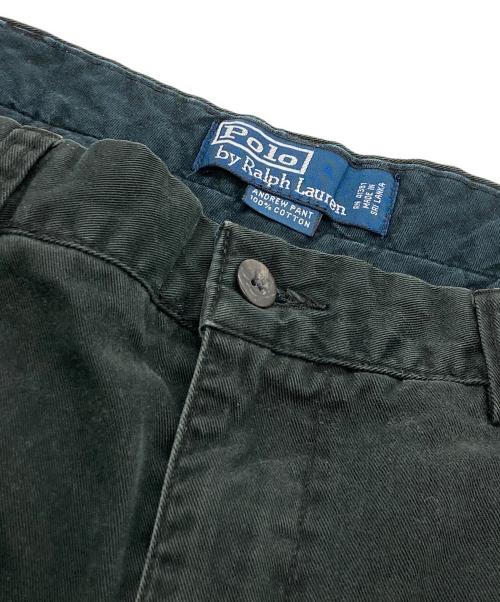 POLO RALPH LAUREN（ポロ・ラルフローレン）POLO RALPH LAUREN (ポロ・ラルフローレン) 2タックチノパン ブラック サイズ:	SIZE 34の古着・服飾アイテム