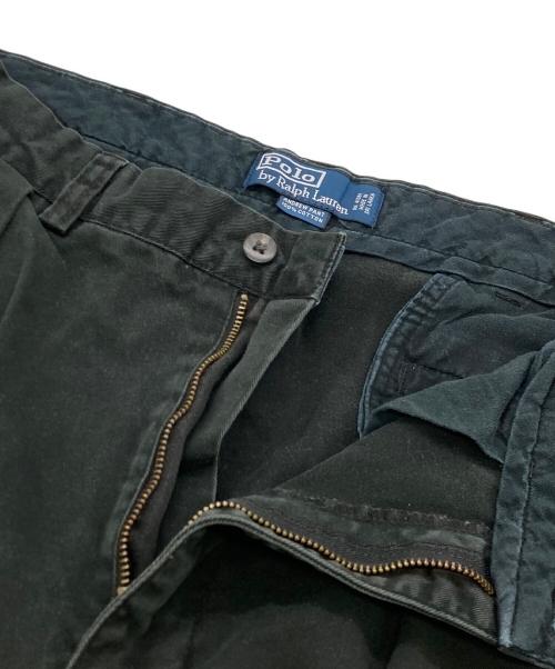 POLO RALPH LAUREN（ポロ・ラルフローレン）POLO RALPH LAUREN (ポロ・ラルフローレン) 2タックチノパン ブラック サイズ:	SIZE 34の古着・服飾アイテム