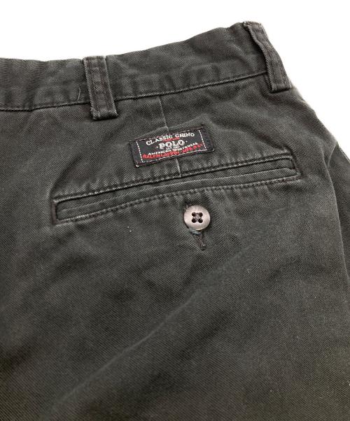 POLO RALPH LAUREN（ポロ・ラルフローレン）POLO RALPH LAUREN (ポロ・ラルフローレン) 2タックチノパン ブラック サイズ:	SIZE 34の古着・服飾アイテム