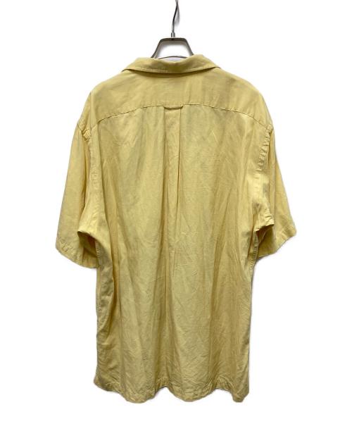 POLO RALPH LAUREN（ポロ・ラルフローレン）POLO RALPH LAUREN (ポロ・ラルフローレン) 90sシルクコットンオープンカラーシャツ イエロー サイズ:	SIZE Lの古着・服飾アイテム